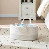 Foldable diaper storage, blue baby clothes, diaper care, portable compartments, hand-held mommy bag, cotton rope diaper bag details Picture